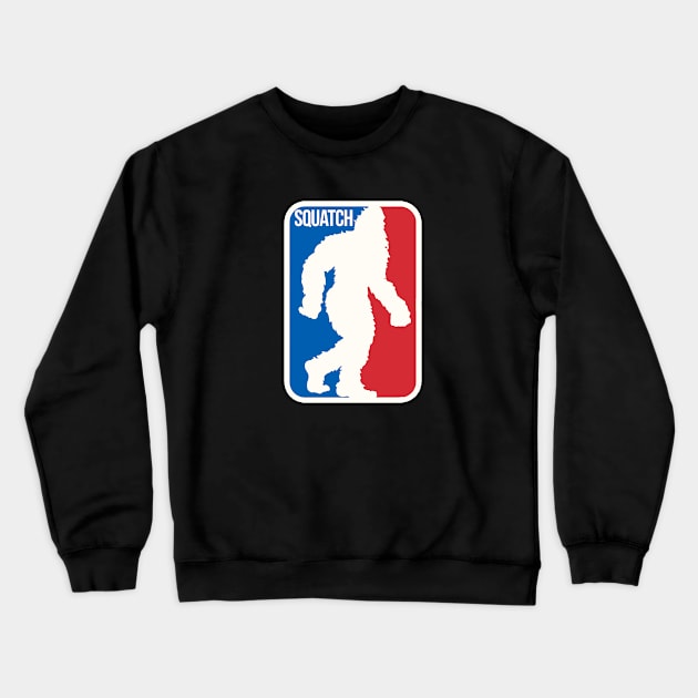 Bigfoot Basketball Funny NBA Fan Art Sasquatch Squatch Logo Crewneck Sweatshirt by robotbasecamp